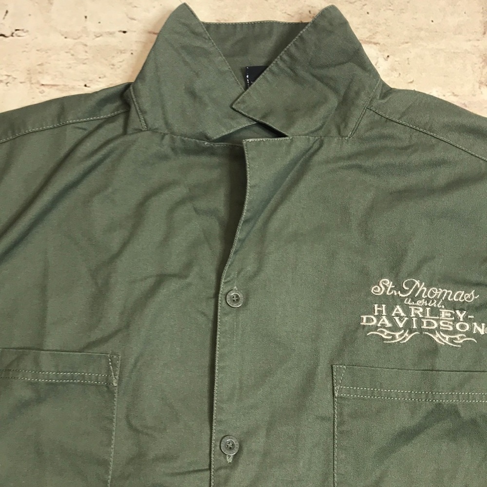 Harley Davidson Short Sleeve Button Up Shirt